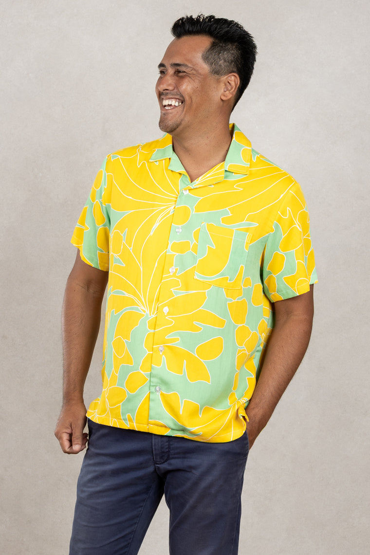 Tom Aloha Shirt (Sunshine Palm) – Ten Tomorrow