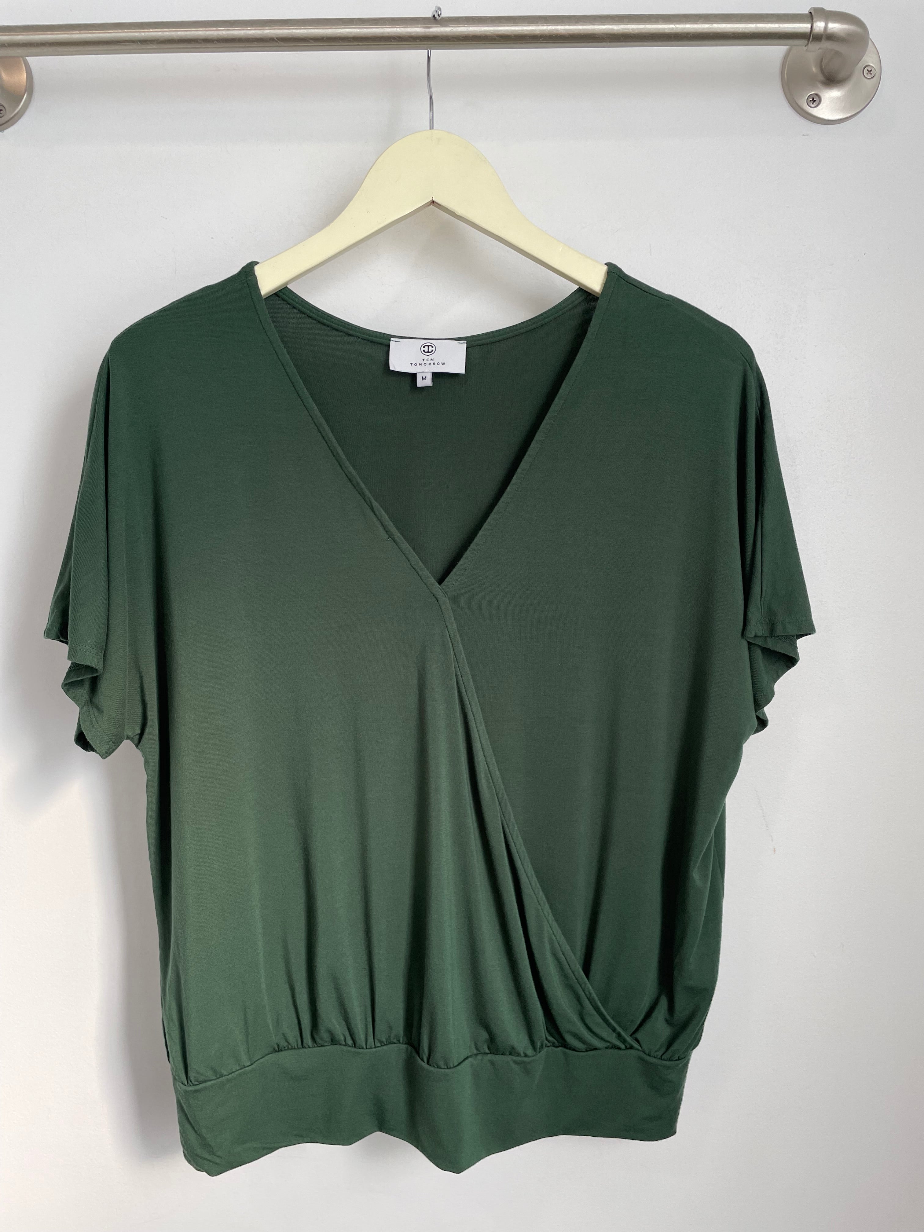 Luna Wrap Top (Fern) - M – Ten Tomorrow
