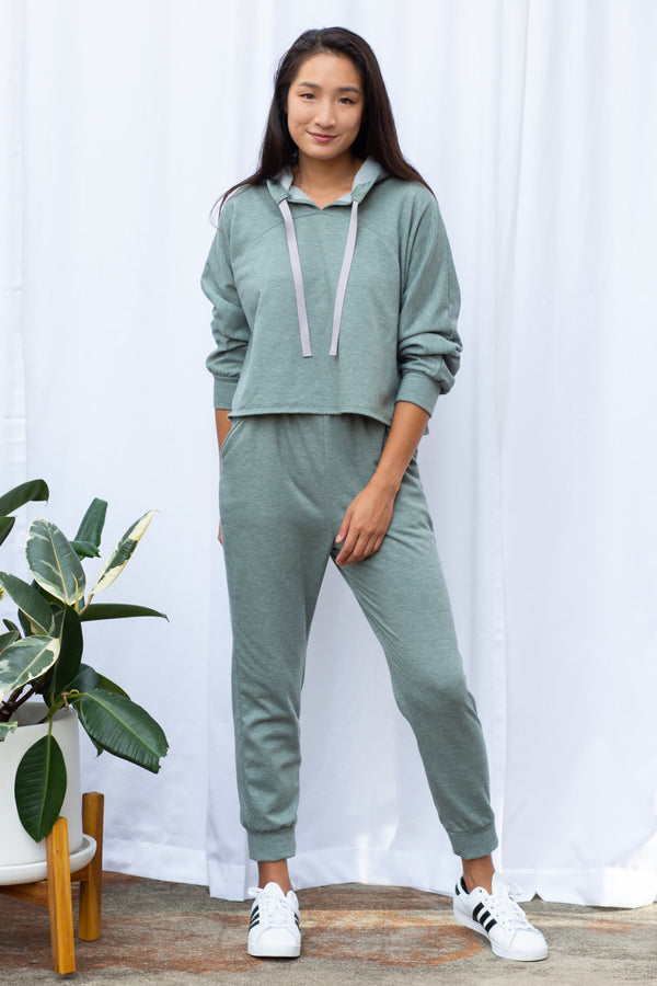 Carmen Jogger (Sage Fleece) - L