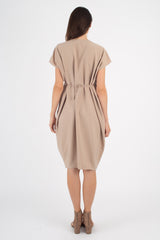 Filipa Tie Dress (Buttercream) - XS