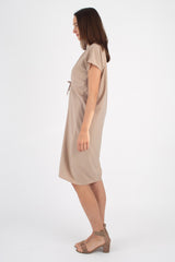 Filipa Tie Dress (Buttercream) - XS