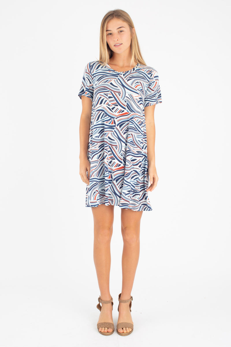 Harper Paneled Dress (Rising Tides) - S