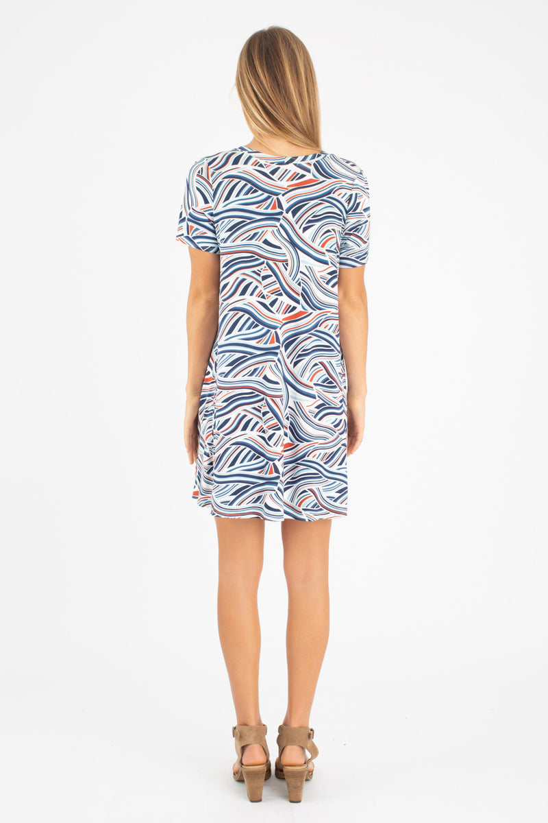 Harper Paneled Dress (Rising Tides) - S