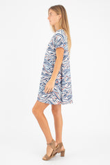 Harper Paneled Dress (Rising Tides) - S
