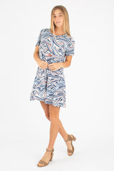 Harper Paneled Dress (Rising Tides) - S