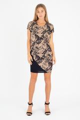 Kit Dress (Mocha Matrix/Black) - S