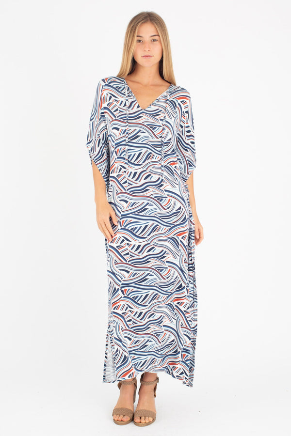 Mahina Kaftan Maxi (Rising Tides) XS/S