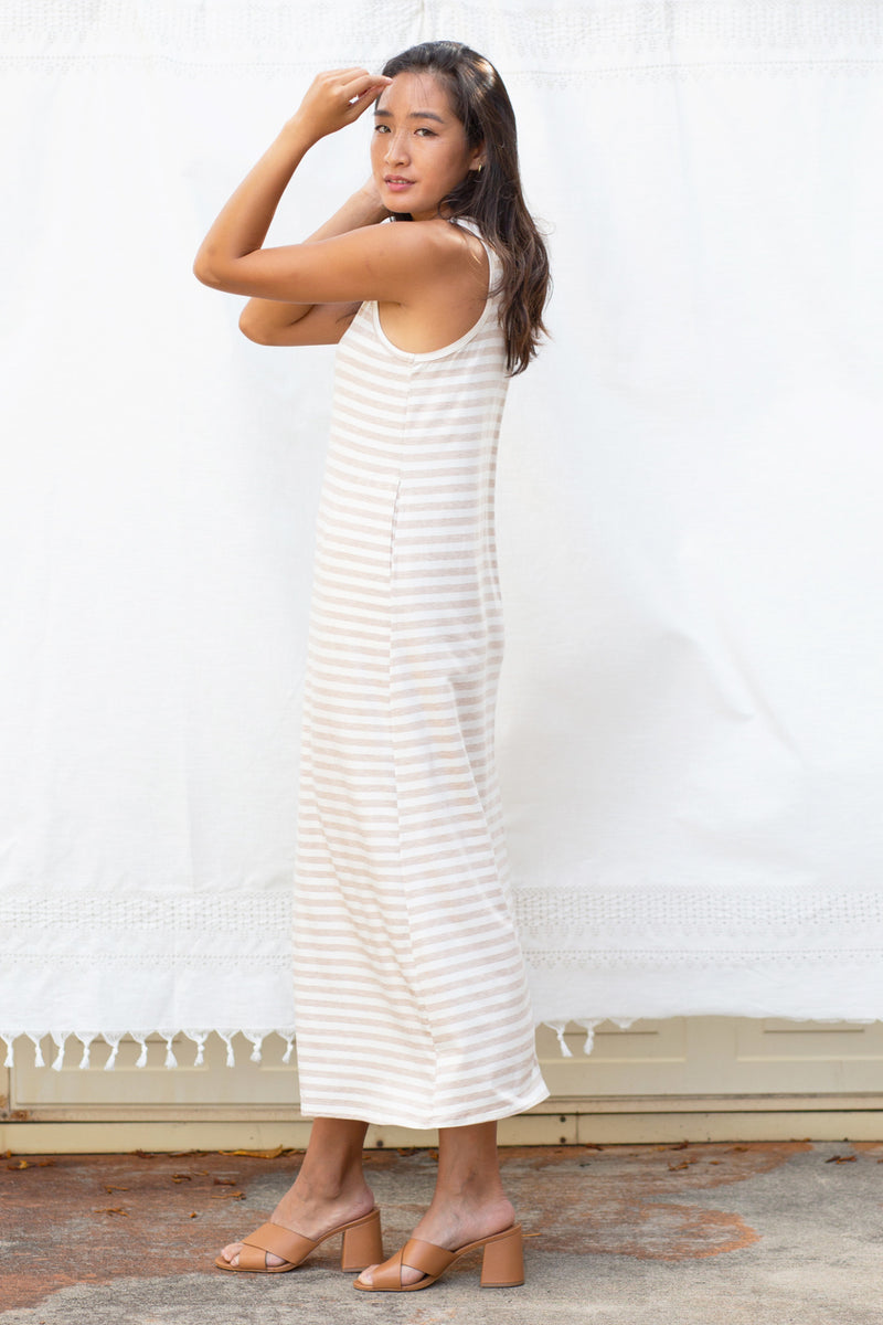 Michael Maxi (Oatmeal Stripe) - S