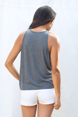Michael Racer Tank Top (Charcoal) - L