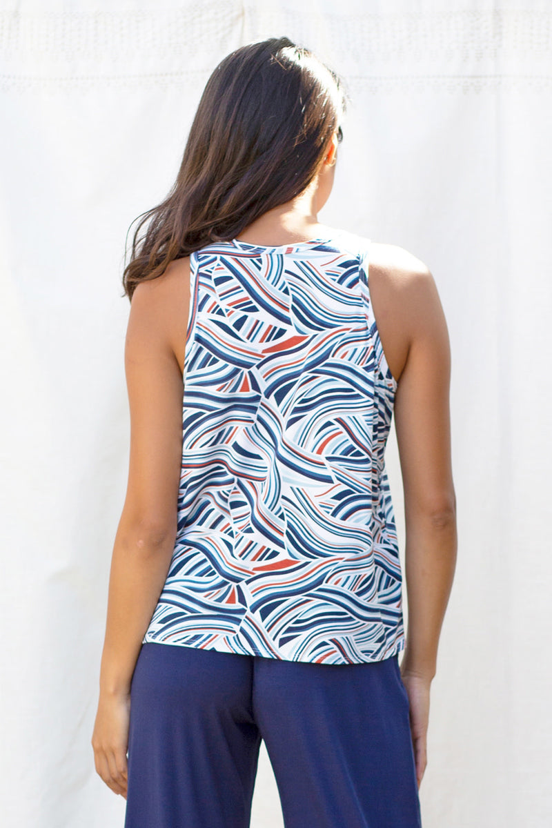 Michael Racer Tank Top (Rising Tides) - XS