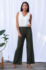 Parker High-Waist Pant (Olive) - M