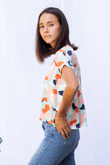 Alisa Box Pleat Top (Kaimana) - M