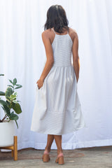 Marni Midi Dress (Oxford Stripe) - XS