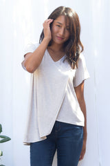 Gemma Asymmetrical Tunic (Oatmeal) - M