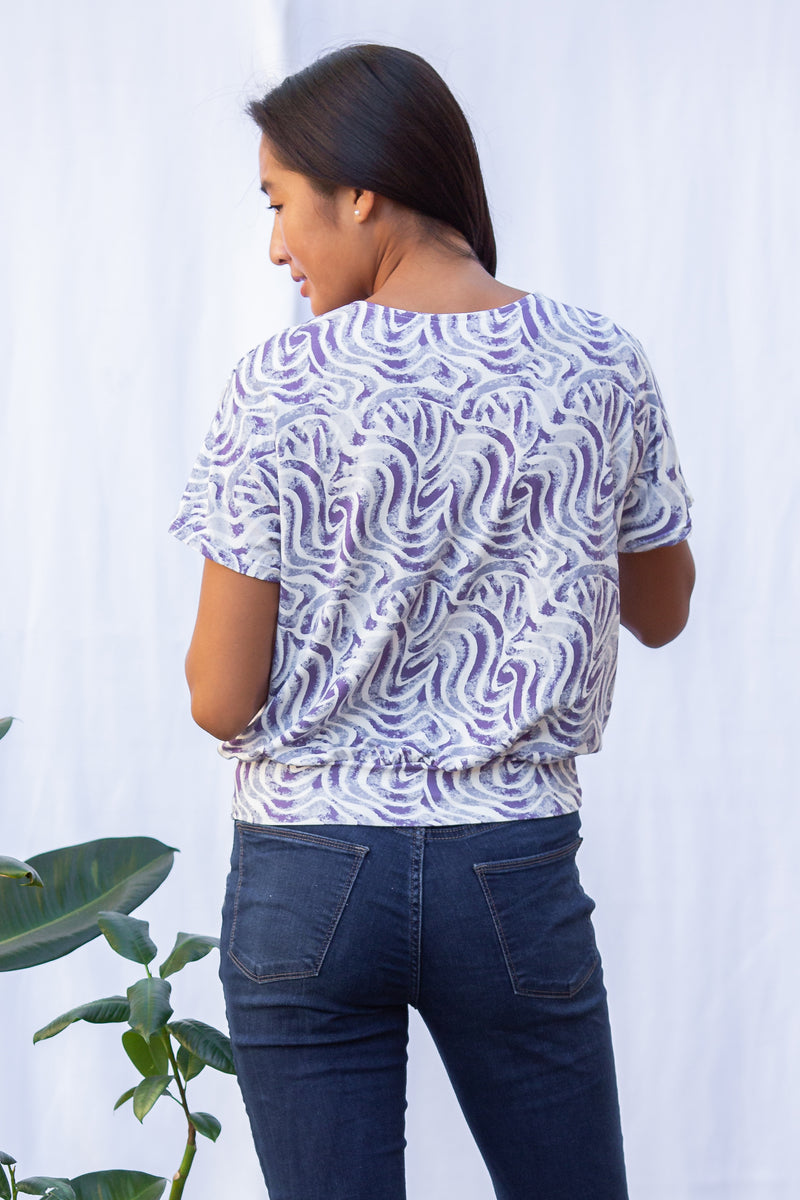 Luna Wrap Top (Wandering Lavender) - S