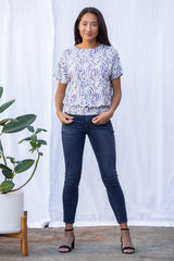 Luna Wrap Top (Wandering Lavender) - S