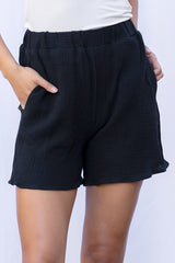Erica Short (Black Gauze) - XL
