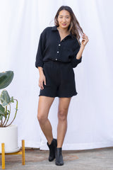 Erica Short (Black Gauze) - XL