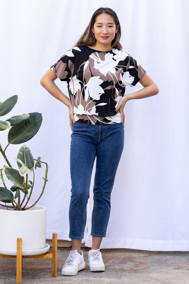 Luna Wrap Top (Orchid Shadow) - S
