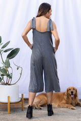 Paisley Jumpsuit (Charcoal) - M