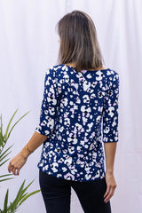 Meg Boatneck Top (Moonlight Daze) - L