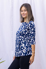 Meg Boatneck Top (Moonlight Daze) - L