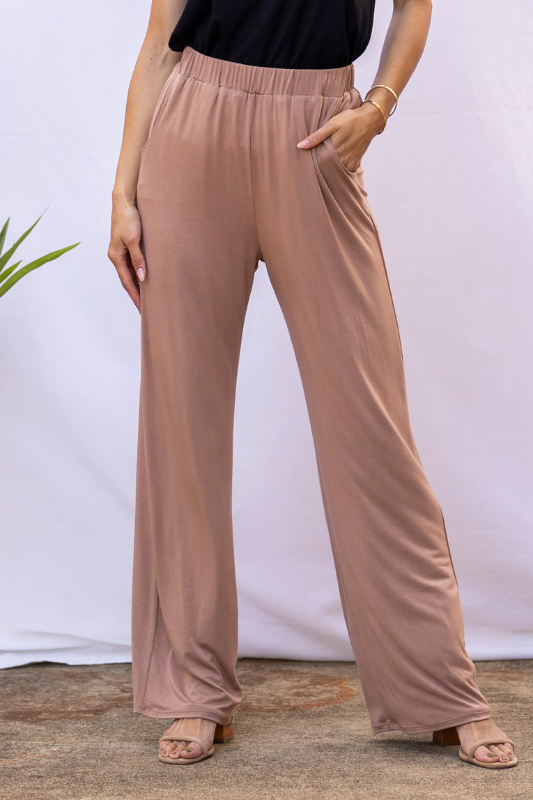 Parker High-Waist Pant (Hazelnut)