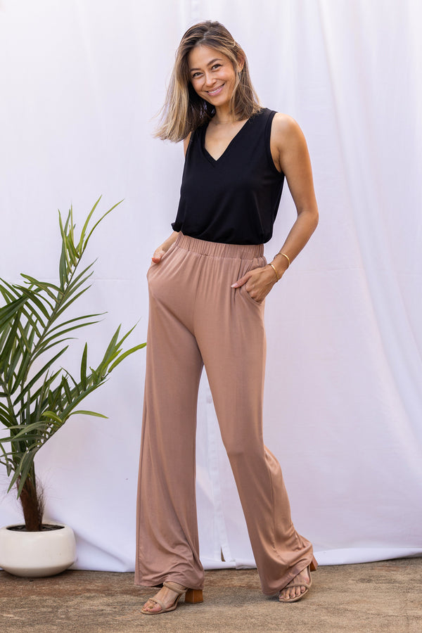 Parker High-Waist Pant (Hazelnut)