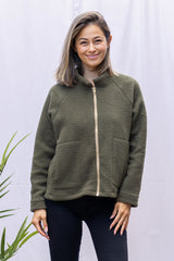 Perry Teddy Jacket (Olive) - S