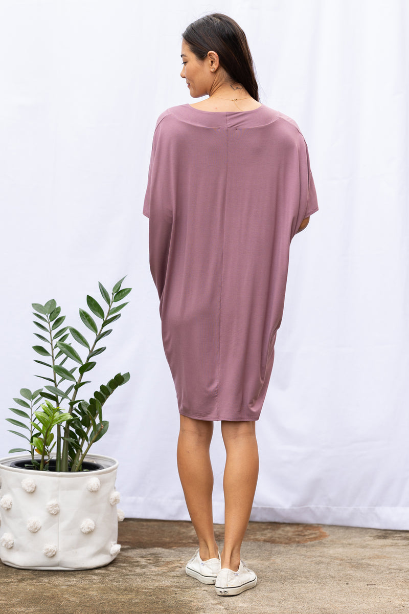 Jade Pleated Kaftan Dress (Belladonna) - XS