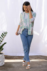 Sandy Cardigan (Sea Salt Deco Print)