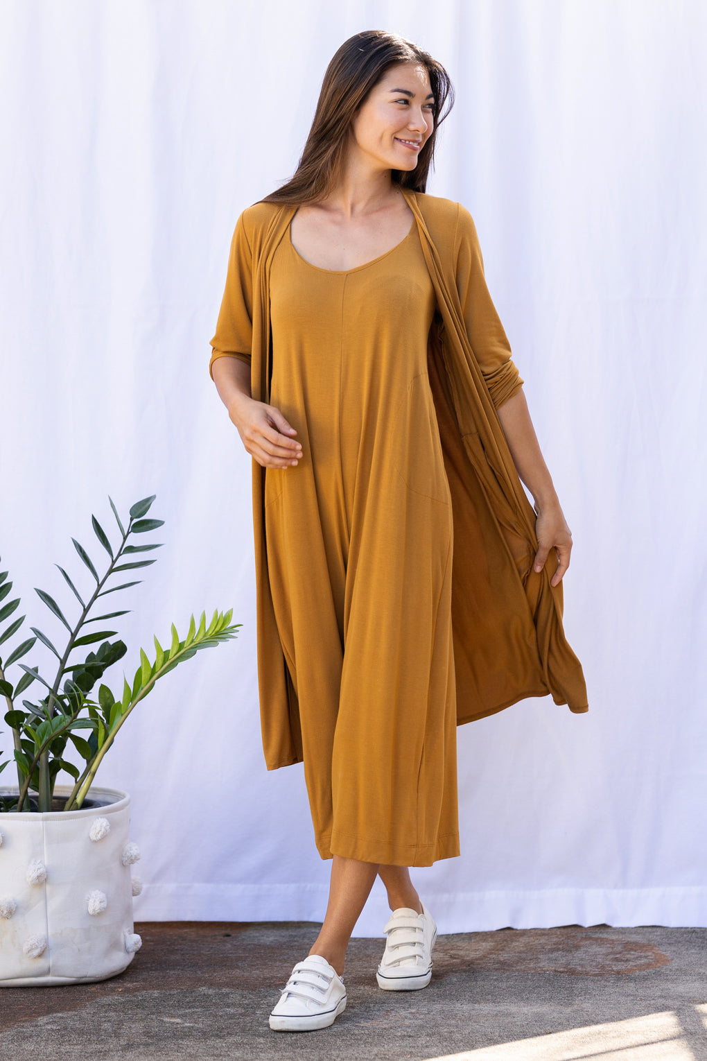 Paisley Jumpsuit (Cognac) – Ten Tomorrow