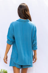 Kristin Button Down (Ocean)