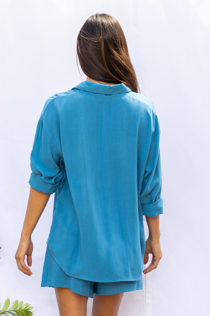 Kristin Button Down (Ocean)