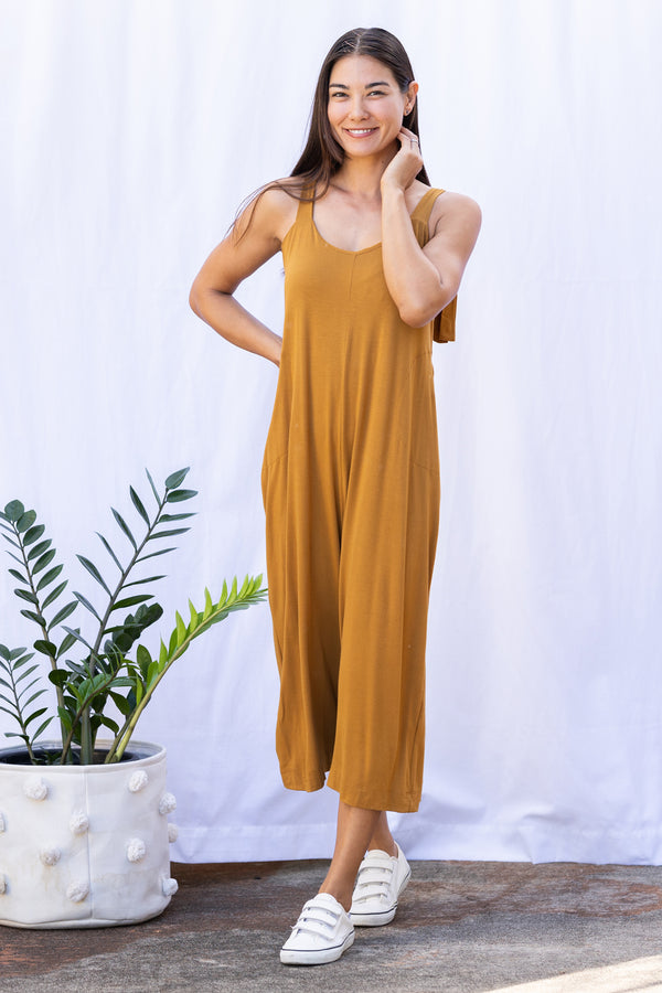 Paisley Jumpsuit (Cognac)