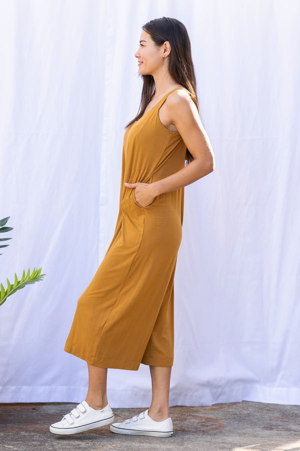 Paisley Jumpsuit (Cognac)
