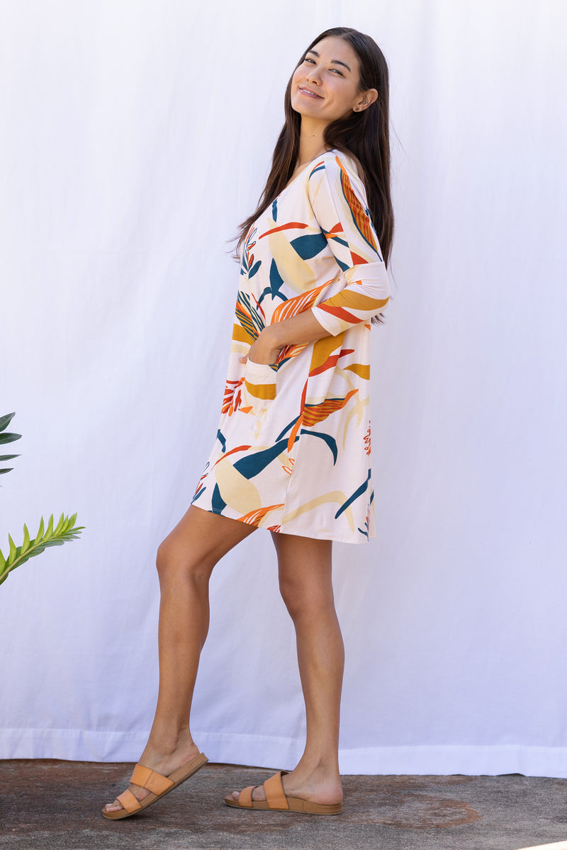 Tracy T-Shirt Dress (Lehua) - S