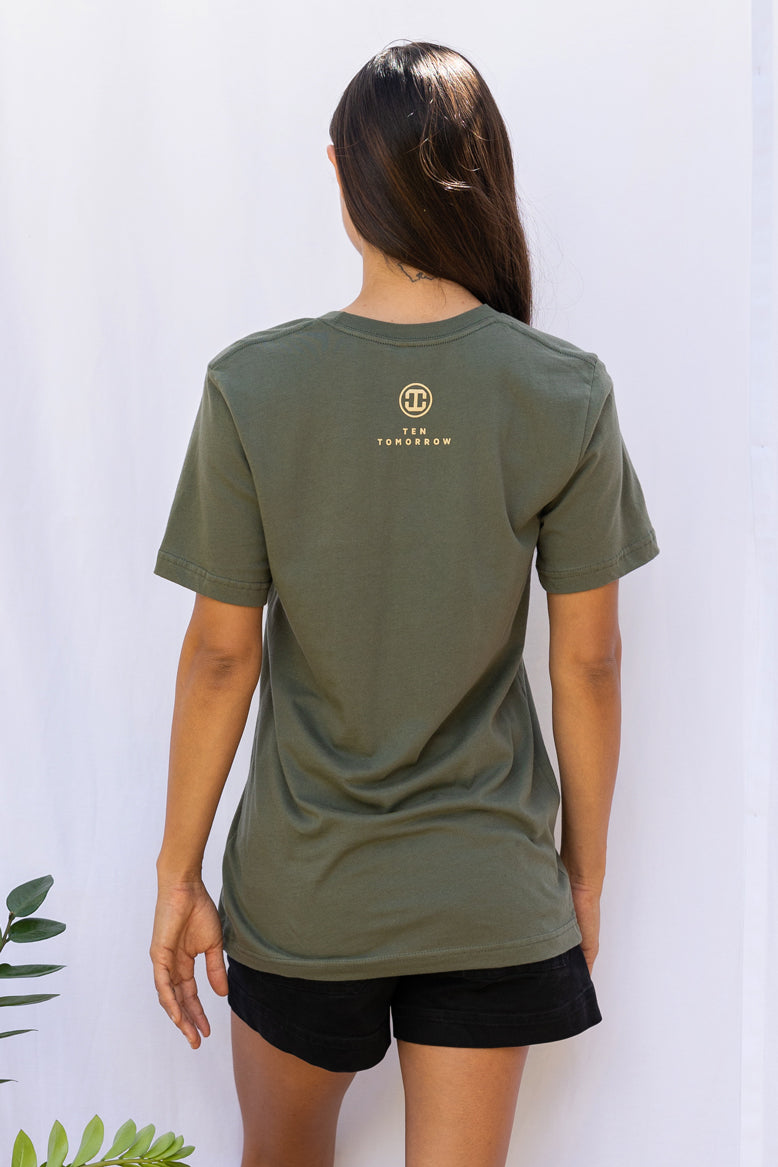 Unisex Tee (Olive Lehua)