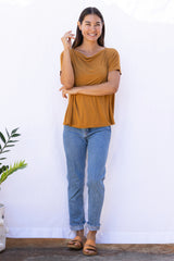 Brooke Top (Cognac) - S