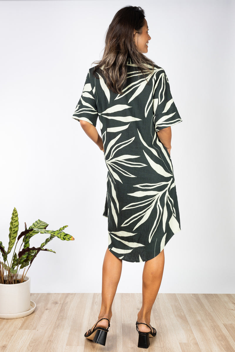 Jasper Kaftan Dress (Maile Forest)