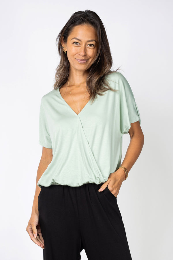 Luna Wrap Top (Seafoam)