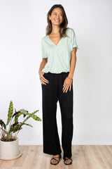 Luna Wrap Top (Seafoam)