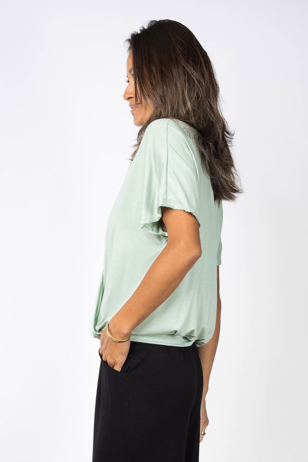 Luna Wrap Top (Seafoam)