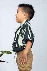 Mini Ronnie Aloha Shirt (Maile Forest)