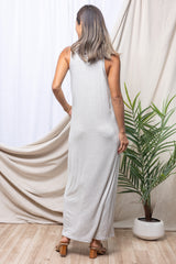 Michael Maxi (Lt Grey Baby Stripe)