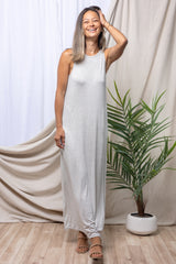 Michael Maxi (Lt Grey Baby Stripe)