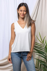 Nikki Tank Top (Ivory) - M
