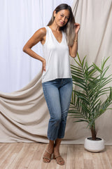 Nikki Tank Top (Ivory) - M