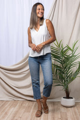 Nikki Tank Top (Ivory)