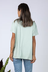 Austin Colorblock Tee (Seafoam/Heather Grey) - XS/S